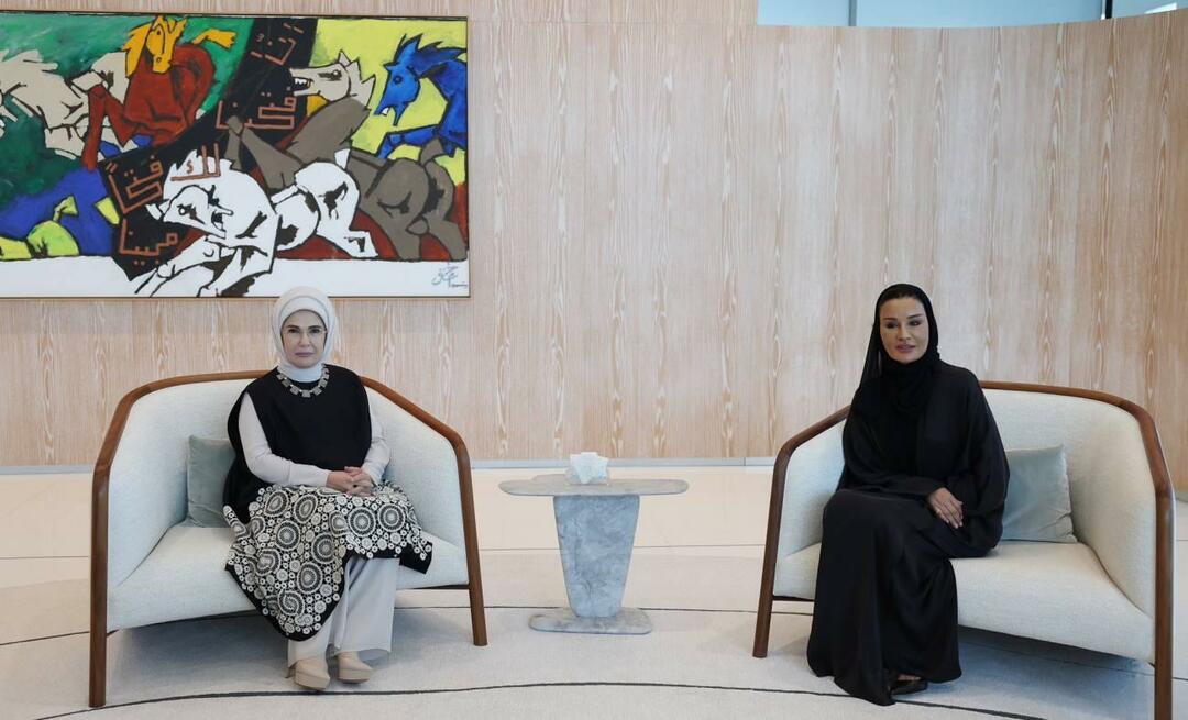 Prva dama Erdoğan se je srečala s predsednico Katarske fundacije Sheikho Moza bint Nasser!