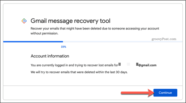 Obnovitev e-pošte Gmail prek obrazca za podporo