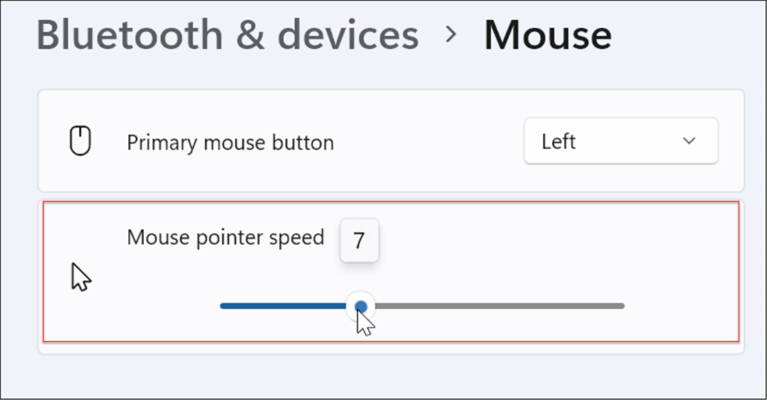 Kako spremeniti občutljivost miške v sistemu Windows