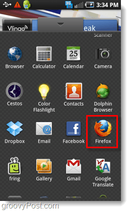 Firefox iz predala aplikacij