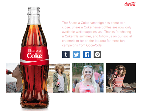 coca-cola deli sliko o kampanji koksa