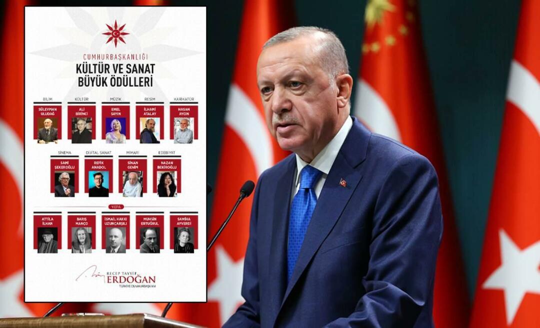 Predsednik Erdoğan je razdelil zmagovalce "predsedniške velike nagrade za kulturo in umetnost 2023"