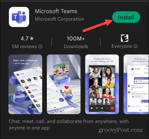 Kako namestiti Microsoft Teams na Android
