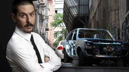 Avtomobil igralca Şükrü Yıldız sta razbila avto po kos