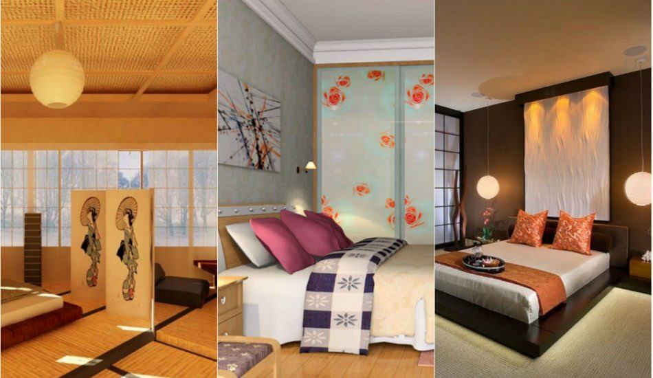 2018-2019 dekoracija spalnice v japonskem slogu