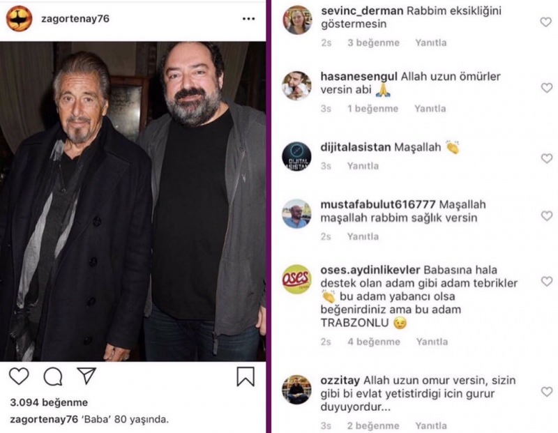 Nevzat Aydın, ustanovitelj Yemek Sepetija, je delil Al Pacino! Družbeni mediji so zmedeni