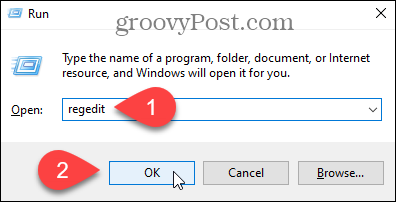 Odprite urejevalnik registra Windows