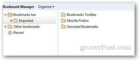 Prenos zaznamkov Firefox 10