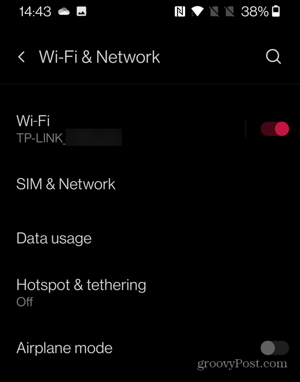 wi-fi in omrežje