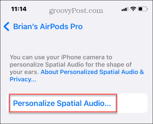 Uporabite prostorski zvok na Apple AirPods