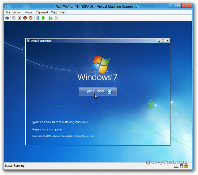 namestite Windows 7