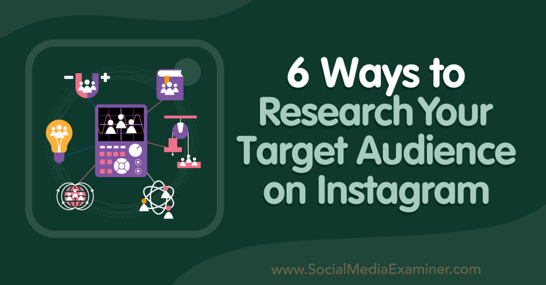 6 načinov za raziskovanje vaše ciljne publike na Instagramu - Social Media Examiner