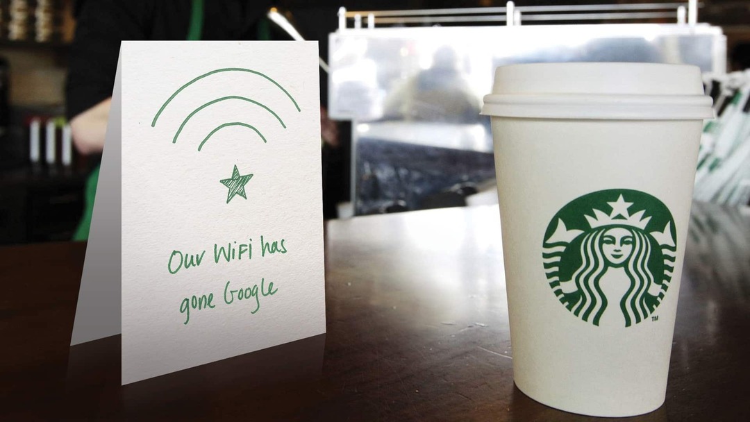 Starbucks WiFi storitev prejme požiralnik