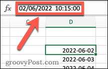 Časovni žigi v Excelu z datumi in časi