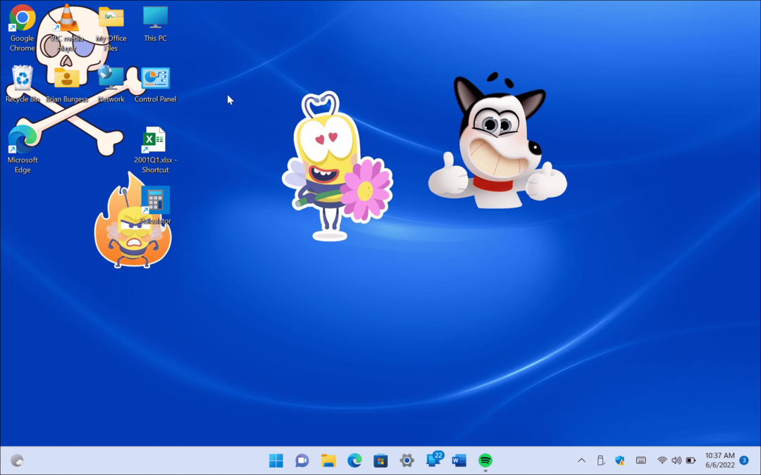 Kako omogočiti nalepke za namizje v sistemu Windows 11