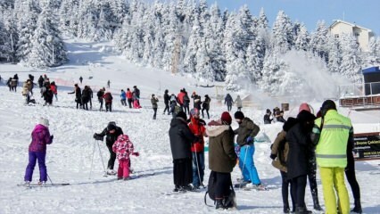 Debelina snega je v Uludağ presegla 1 meter