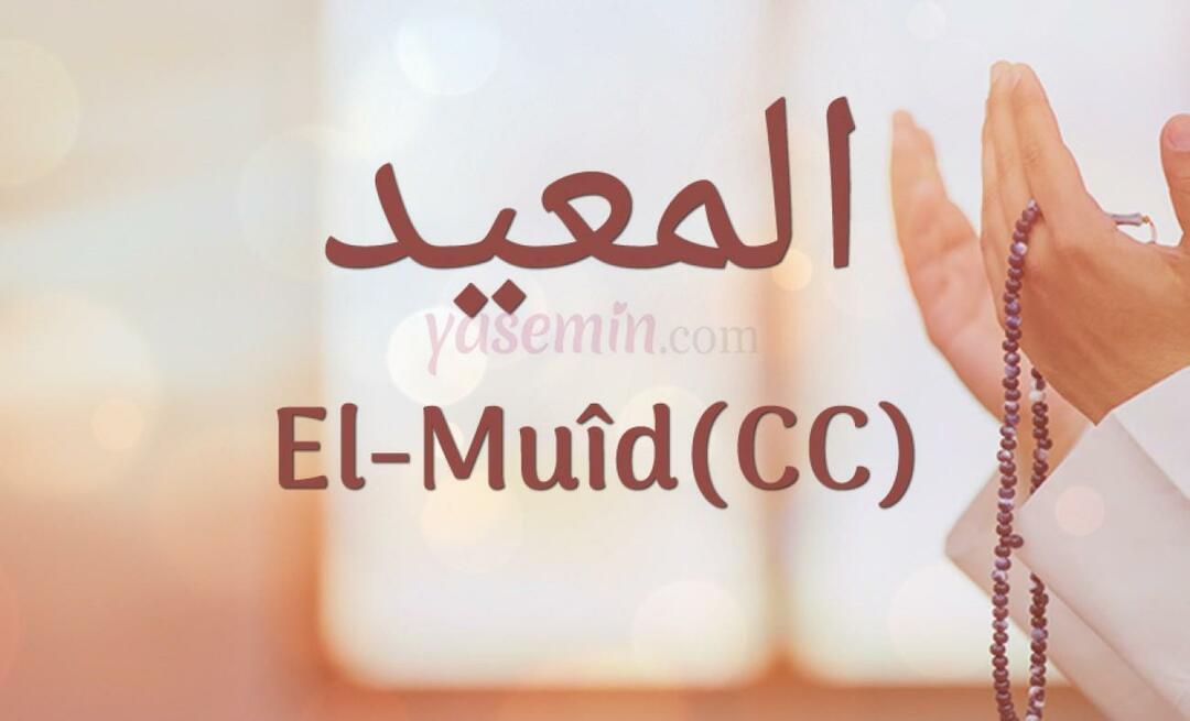 Kaj pomeni Al-Muid (cc) iz Esmaüla Husne? Kakšne so vrline al-Muida (cc)?