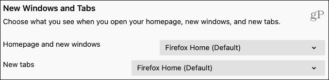 Firefox Novi Windows in zavihki