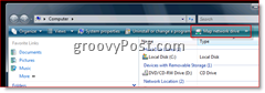 Prikažite omrežni pogon v sistemih Windows 7, Vista in Server 2008 iz Windows Explorerja