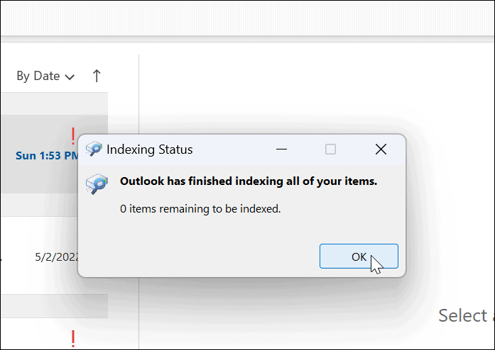 Windows 11 Outlook Search ne deluje