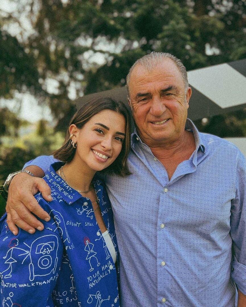 Fatih Terim in njegova hči Buse Terim