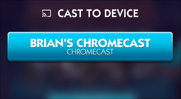 Izberite Chromecast
