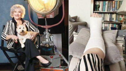 Ayşenil Şamlıoğlu, Peride moje menedžerke Ara, si je zlomila nogo na snemanju!