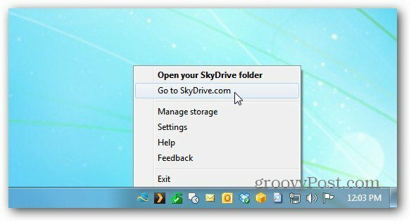 Pojdite na SkyDrive