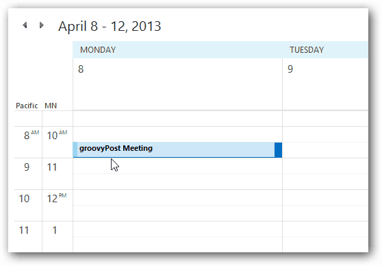 Kako dodati dodatne ure v koledar Outlook 2010
