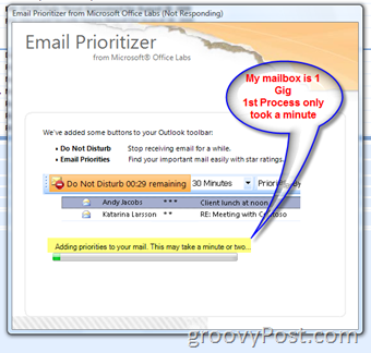 Kako organizirati svojo mapo »Prejeto« z novim dodatkom Email Prioritizer za Microsoft Outlook:: groovyPost.com