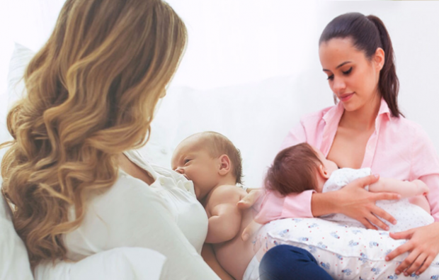 Pravilne metode dojenja in položaji pri novorojenčkih