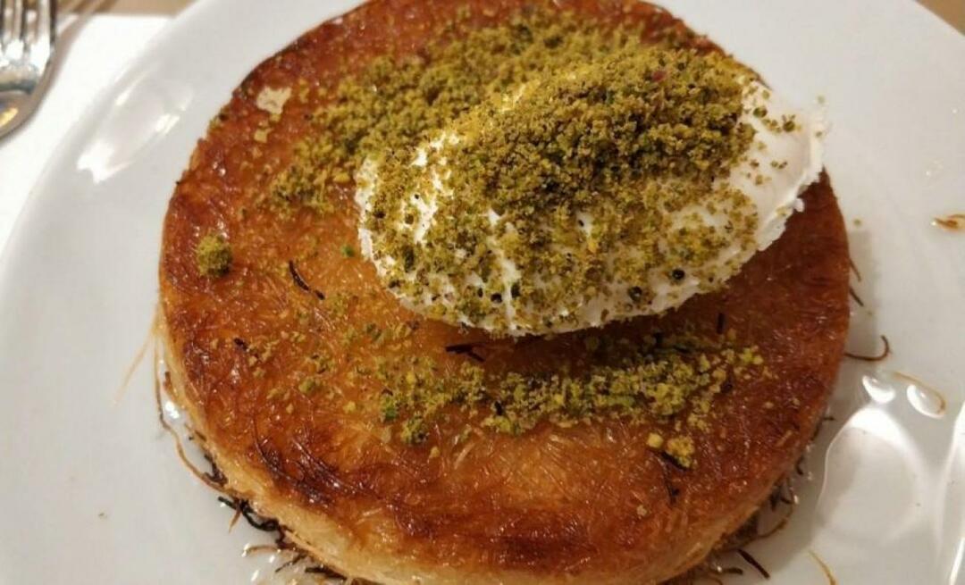Kako narediti libanonski künefe? Drugačen stil künefeja Libanonski künefe triki
