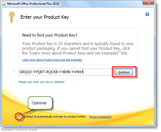 Kako spremeniti ključe izdelka Microsoft Office 2010