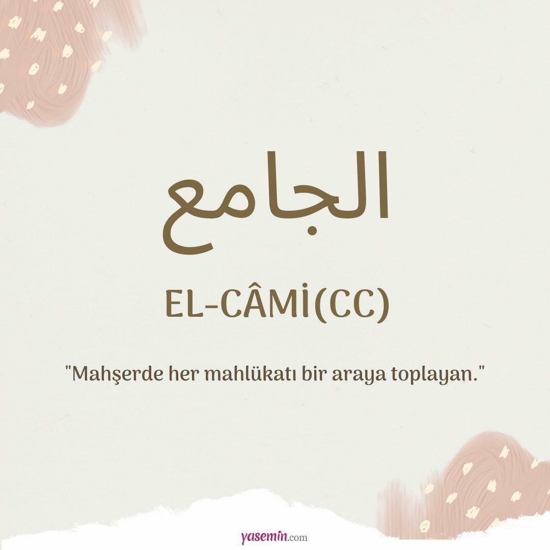 Kaj pomeni Al-Cami (c.c)?