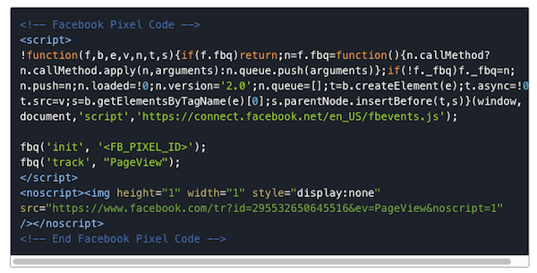 Inicializacijska slikovna pika Facebooka se mora sprožiti pred katero koli kodo po meri.