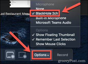 izberite zvočne možnosti na Macu