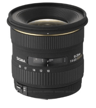 Signa 10 - 20 mm f4 - 5.6 EX DC HSM Lens Širok kot zaslona