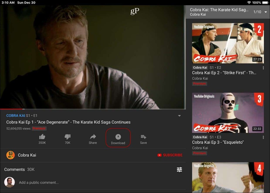 Prenesite YouTube Premium video posnetke na napravah Android ali iOS