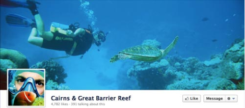 cairns odlična fotografija naslovnice koralnega grebena