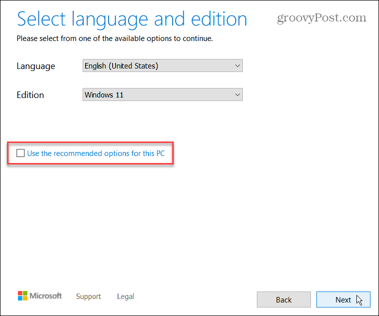izberite jezik Windows 11