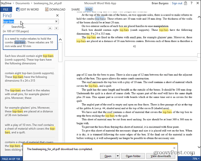 Branje in urejanje dokumentov PDF na spletu s spletnimi aplikacijami Microsoft Office