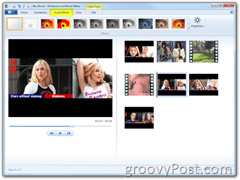 Microsoft Windows Live Movie Maker - Kako narediti domače filme Madonna