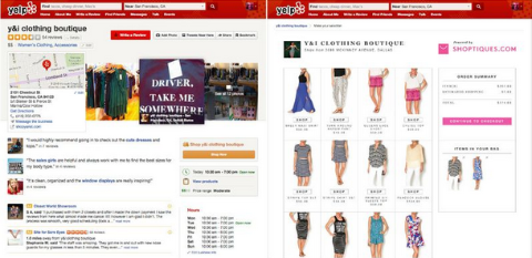 Yelp in Shoptiques.com sta partnerja, ki Boutique Shoping pripelje na platformo Yelp