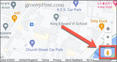 ikona pogleda ulic google maps