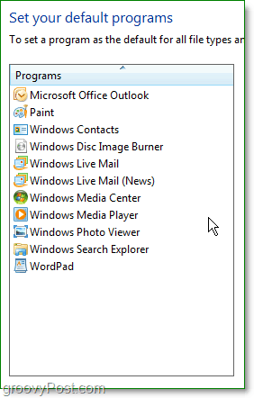Internet Explorer se v privzetih programih Windows 7 ne bo prikazal