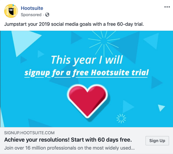 Facebook tehnike oglaševanja, ki prinašajo rezultate, na primer Hootsuite, ki ponuja brezplačno preskusno različico