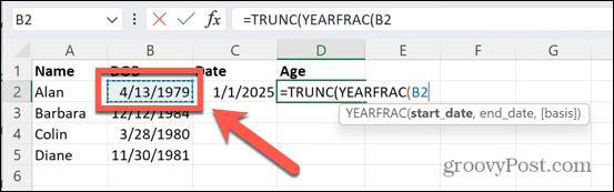 excel datum rojstva