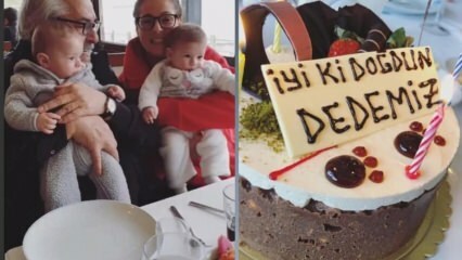Rutkay Aziz praznuje rojstni dan z vnukoma dvojčkoma