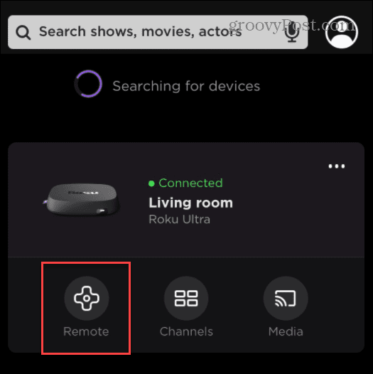 Aplikacija Remote Roku