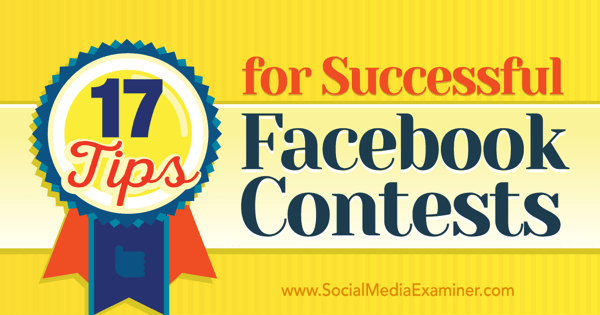 nasveti za uspešna tekmovanja v facebooku